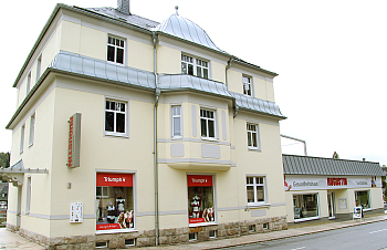 Das Stammhaus des Sanitätshauses Augustin in Thum