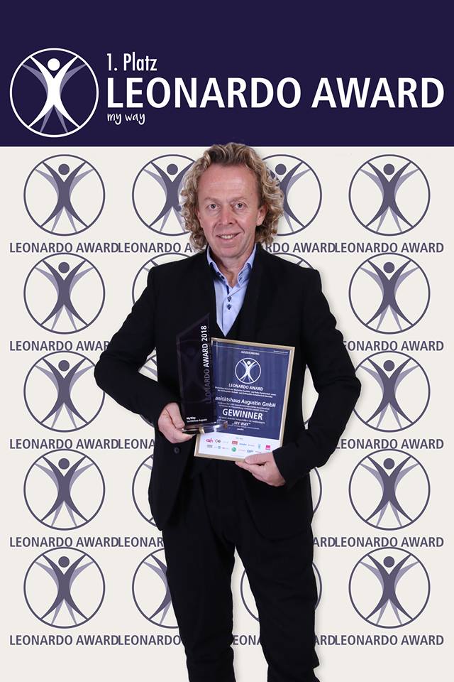 Jens Schmiedel mit dem Leonardo Award 2018